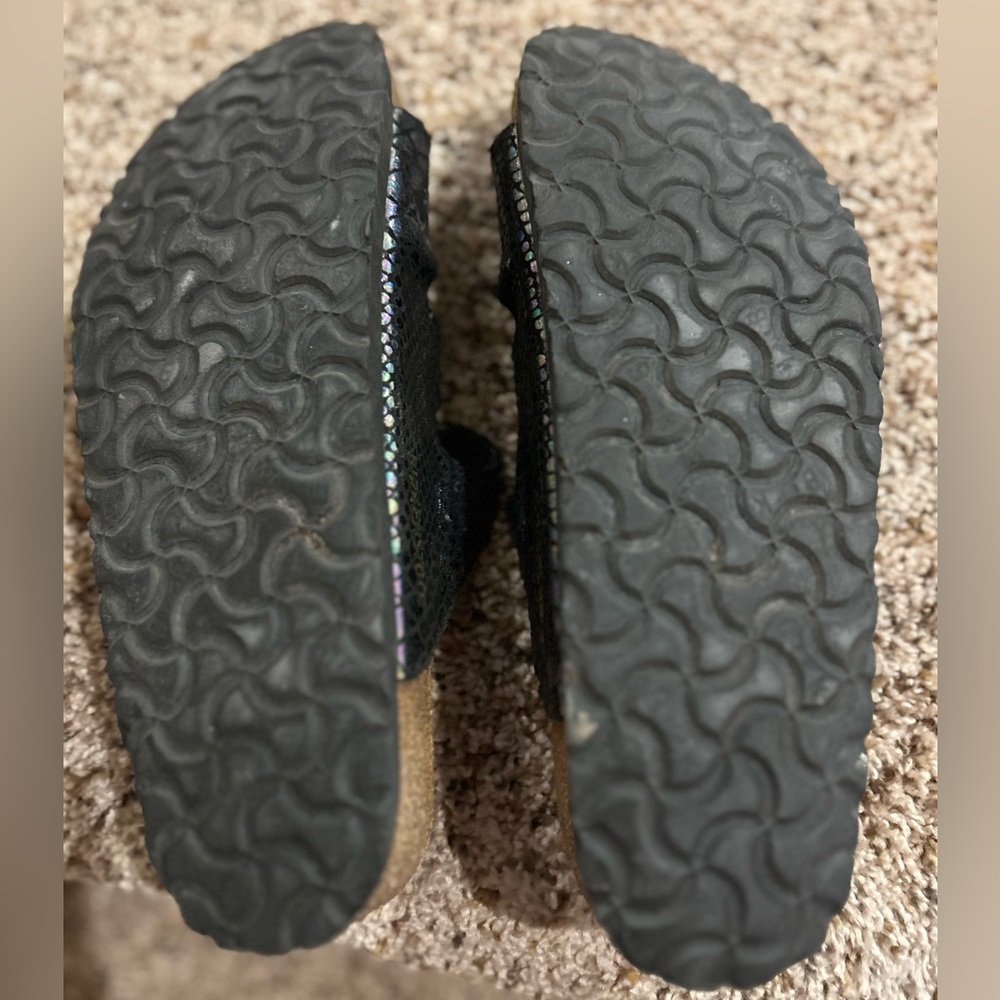 Birkenstock Women Black Iridescent Sandals size 39 - Picture 3 of 3